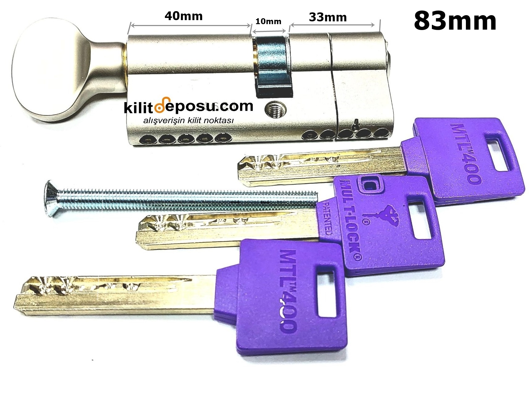 MTL400 83mm mandallı 3 anahtarlı Barel