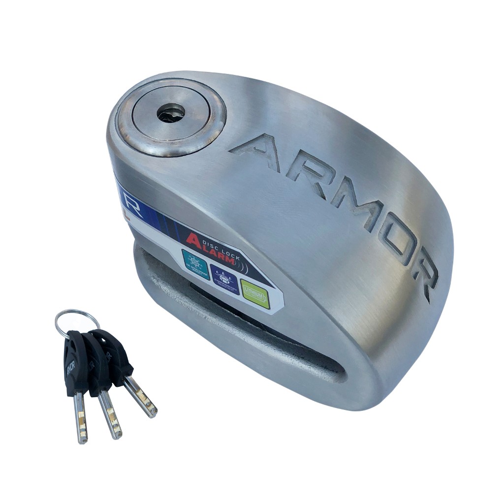 ARMOR   614 MVA  Alarmlı Motorsiklet Disk Kilidi Mil çapı 14 -Paslanmaz