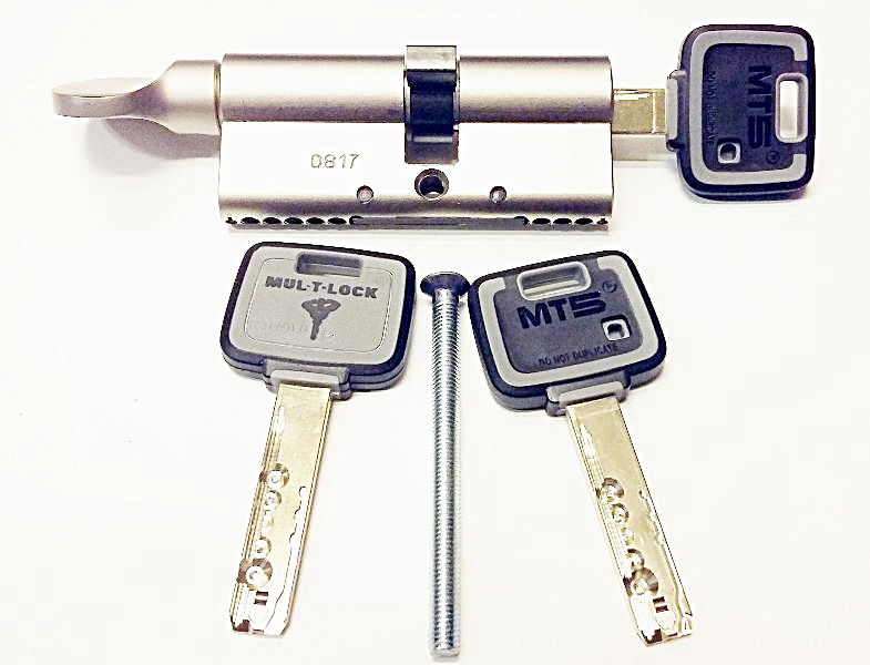Mul-T-Lock MTL800 Çelik Takviyeli 3 Anahtarlı Mandallı Saten Barel 28+10+33=71mm 51256336